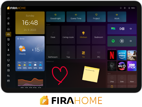 FiraHome dashboard screenshot